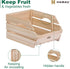 Wood Potato Onion Storage Bins, Stackable Wooden Produce Basket for Kitchen Pantry Organization, Set of 3 Pieces