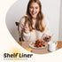 Glotoch Shelf Liner 17.5" x 30 ft, Non Adhesive Waterproof Durable Refrigerator, Kitchen, Drawer Liners, Clear