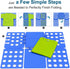 T Shirt Folder - Plastic Clothes Folding Board for Home Storage, Blue