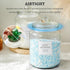 Laundry Pods Glass Jars - Set of 2 Half Gallon Airtight Containers with Scoop and Labels for Laundry Room Storage