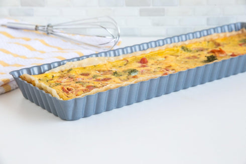 Fox Run Rectangular Loose Bottom Tart/Quiche Pan, Preferred Non-Stick, 14-Inch by Fox Run