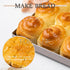 FORBAKE Non-Stick 11" Square Baking Sheet, Golden Aluminum Alloy Oven Pan for Cookies & More