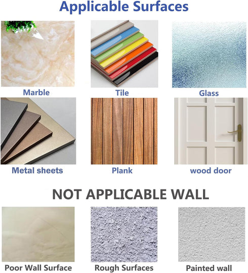 Adhesive Wall Hooks for Hanging - Heavy Duty Waterproof Transparent Hook, 8 Pack
