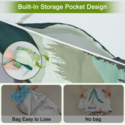 Joy Bubble 96in, Picnic Table Cover with Bench Covers Windproof Waterproof Picnic Table Covers Camping Tablecloth