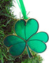 Irish Christmas Ornament, Shamrock Symbol of Ireland, 3 7/8 Inch Tree Decoration