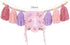 FESTELLAR 1st 1st High Chair Banner Embroidery Highchair Birthday Girl One Year Old High Chair First Banner Wildflower