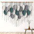 Weldomcor Large Macrame Wall Hanging Boho Home Decor, Handmade Bohemian Woven Leaves