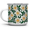 Floral Daisy Enamel Camping Coffee Mug, Nature Botanical Gift Cup for Women, Mom, Daughter (12oz)