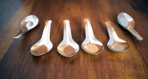 Stainless Steel Spice Box Spoon Set, 6 pcs Mini Spoons for Coffee, Tea, Sugar, and Spice