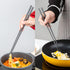 2 Pairs 12.6 Inches Cooking Extended Chopsticks, Reusable Fiberglass for Kitchen Noodles, Hotpot, Black