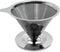 Stainless Steel Coffee Dripper, Pour Over Coffee Maker for Slow Brewing at Home, 1-4 Cup Capacity