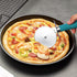 Webake Large Pizza Cutter Wheel Set, Stainless Steel Pie Slicer with Non-slip Green Handle, Ideal for Pizza & Cake