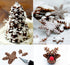 ilauke 6PCS Snowflake Cookie Cutters Decorating Fondant Embossing Tool - Christmas Plunger Cake Cutter