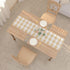 NATUS WEAVER 2 (12" 36") Cotton Beige & White Side Buffalo Check Farmhouse Table Runner for Family Dinners
