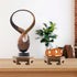 4.65" 1.38" Wooden Display Stand Base x Hexagonal Wood Carved Pedestal Oriental Style Home Decoration for Vase, Flower
