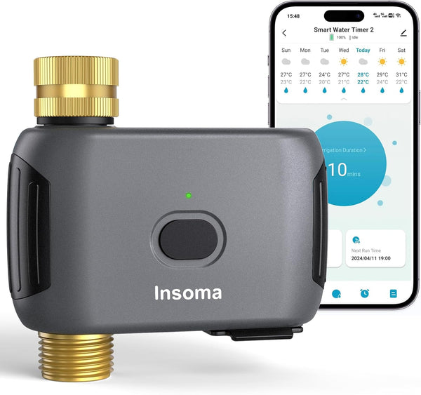 Insoma WiFi Water Timer for Garden Hose, Smart Sprinkler Timer, APP Remote