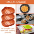 Pumpkin Cake Pan 3 Pack - 7 Inch Silicone Pumpkin Pancake Molds for Fall Baking, Halloween, Thanksgiving
