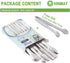 Small Serving Tongs Set, 6-Inch Appetizer Tongs, Stainless Steel Mini Tongs, Set of 6