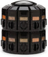 12 8.75 8.75 6 inches Kitchen Art Spice Rack Select-A-Spice Auto-Measure Carousel Compartments Black x x
