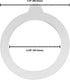 Wire Bail Rubber Jar Gaskets 3.5" (90mm) - Fits Bormioli Fido Jars, Made in USA, 6 Pieces