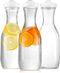 DilaBee Water Carafe with Lids, 50 Oz Plastic Juice Pitcher, 3 Pack, BPA-Free, Not Dishwasher Safe