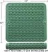 MicoYang Silicone Dish Drying Mat for Multiple Usage,Easy clean,Eco-friendly,Heat-resistant Silicone Mat for Kitchen Counter or Sink,Refrigerator or Drawer liner Green M 12 inches x 12 inches