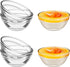 Small Pyrex Prep Mixing Bowls, 2.3x1.1 Inch - Stackable Glass Serving Bowls for Kitchen Prep, Dessert, Dips