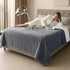 Tisancy King Size Waterproof Blanket for Bed Couch, 80'' x 80'' Double