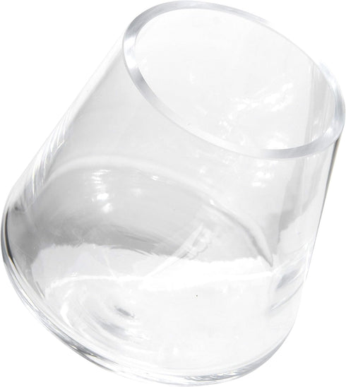 Bloomingville Clear Glass Decorative Vase with Angled Base