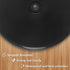Jersvims 2Pcs 6 Inch Black Acrylic Turntable Platter, Round Rotating Organizer for Kitchen Pantry Cabinet