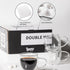 Sweese Clear Coffee Mugs, 8 oz Double Wall Glass Coffee Mugs Set of 4, Perfect for Espresso, Latte, Cappuccino