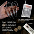 Indoor20ft 40 GRADESIN Christmas Icicle Lights LED Icicle String Lights Battery Operated Powered Christmas Lights