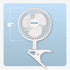 Hurricane Classic 6 Inch Clip Fan, 2 Speed Portable Mini Desk Personal Table Fan with Adjustable Tilt for Home Office, Stroller, and Travel, White by Hurricane