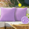 VAKADO Outdoor Waterproof Throw Pillow Covers 26X26 Set of 2 Decorative Purple
