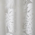 Madison Park 50x95" Semi Sheer Single Curtain, Grommet Top, Modern Botanical Print Window Drape, Tropical White