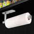VAEHOLD Under Cabinet Adhesive Paper Towel Holder - Wall Mounted Roll Holder for Kitchen Paper Towels, Silvery