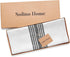 36 Inches 100% 14 36 Inch Solino Home Stripe Linen Table Runner - Pure Linen Black and White Farmhouse Table Runner x