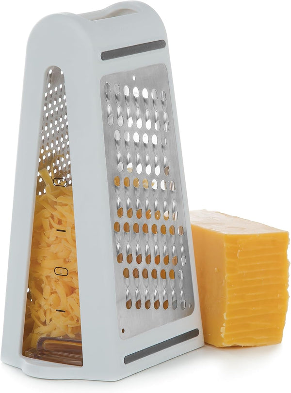 PrepSolutions Multi-Function Grater & Measure - 2-Way Grate for Shredding, Slicing & Measuring