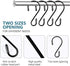 20 Pack Heavy Duty S Hooks Stainless Steel for Hanging Kitchenware, Pots, Pans, Plants, Clothes, Towels in Kitchen,