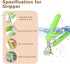 2 Pack Hot Plate Gripper Clips Holder Tongs for Moving Hot Plates, Bowls, Pizza Pan, Green