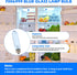 Blue Refrigerator Light Bulbs E26 Compatible with Sub Zero, 7006999 Refrigerator Glass Lamp Replacement 40W 120V