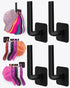 Hat Rack for Storage (4-Pack), Multi-Purpose Organizer with Strong Adhesive Hooks for Baseball Caps