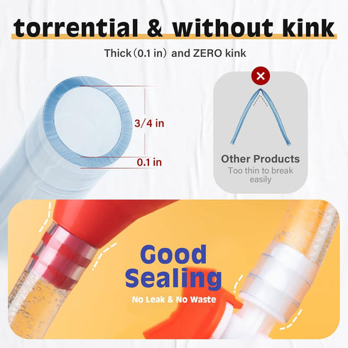 Beer Bong with Valve, Single Header Beer Funnel, Bonus Bottle Opener, 1 Pack
