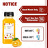 Leaflai 12Pcs -12oz Plastic Juice Bottles with Caps Reusable Juice Containers with Tamper Proof Lids Black - Clear