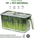 Loobuu 2 Pack Stackable Food Storage Containers, Produce Saver Boxes with Removable Drain Tray for Fridge