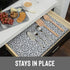 Counter 12" 20' Con-Tact Brand Grip Prints Non-Adhesive Non-Slip Top, Drawer/Shelf Liner, x (Carrara Tile Charcoal)
