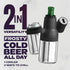 12oz, Asobu Frosty Beer Holder,Vacuum Insulated Double Walled Stainless Steel Beer Can and Bottle Cooler with Beer