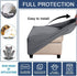 Ottoman Cover Square Folding Storage Ottoman Slipcovers Jacquard Stretch Cube Footrest Foot Stool Covers Protector