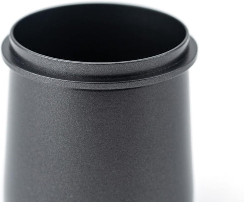 Black 58mm Dosing Cup, 100% Stainless Steel Espresso Coffee Dosing Cup, Crema Coffee Products
