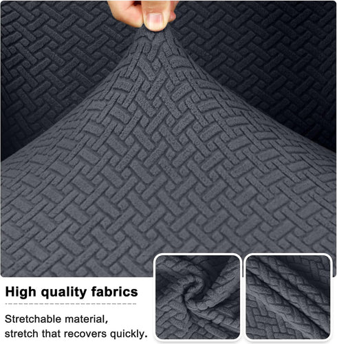 Home1PCS,Dark Lellen Stretch Wingback Chair Cover Slipcover - Reusable Wingback Side Chair Slipcover,Accent Chair